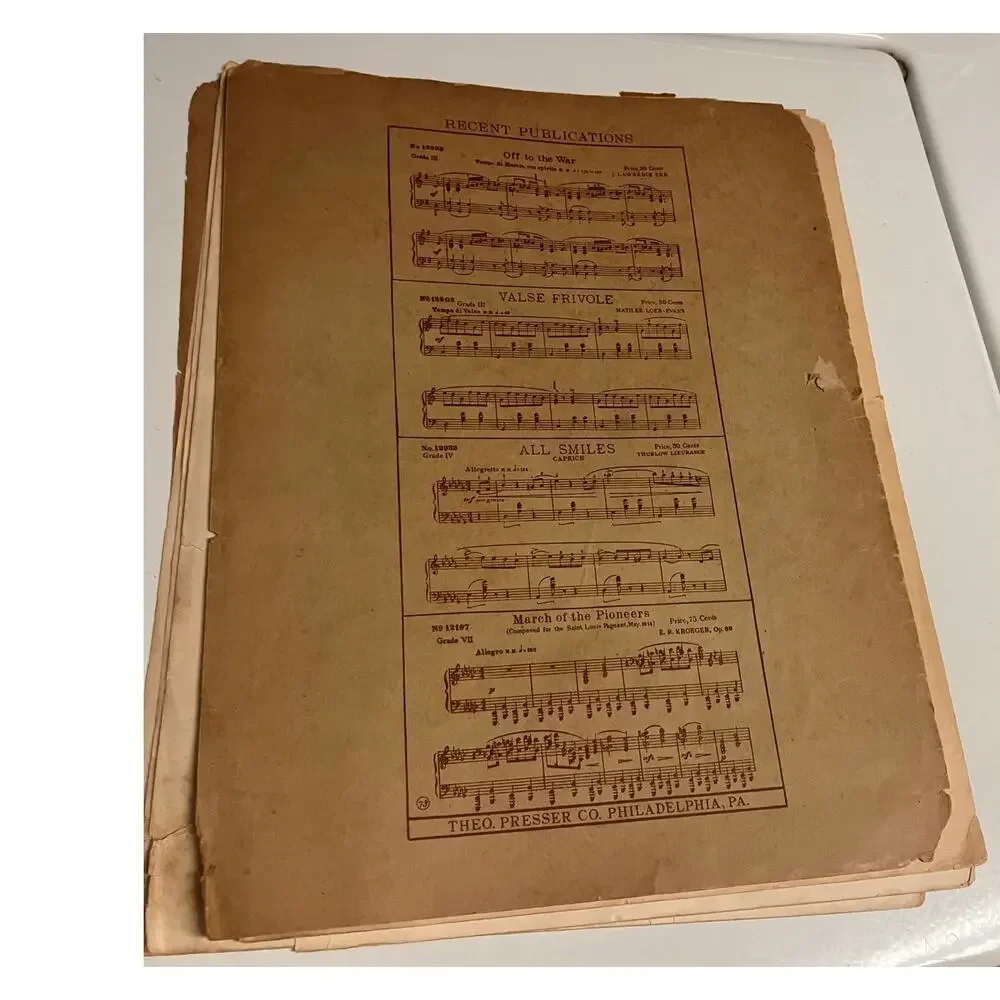 FRANZ‎ LISZT Sheet Music Book Theo Presser Publishing Vintage Wedding